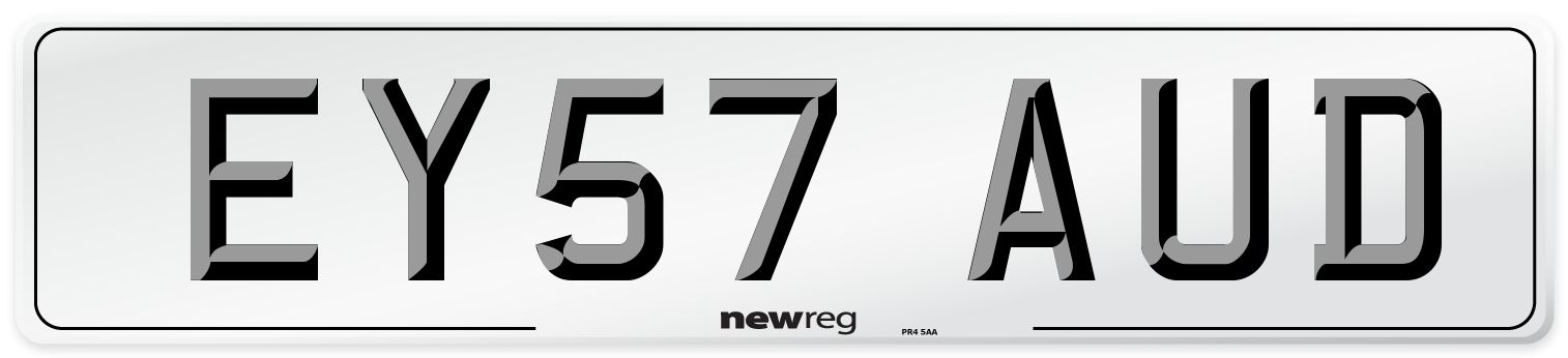 EY57 AUD Number Plate from New Reg